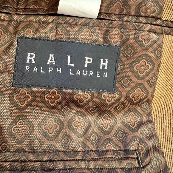 NWOT Men's Ralph Lauren Classic Blazer Camel Microfiber Corduroy Size 44R - Picture 4 of 5
